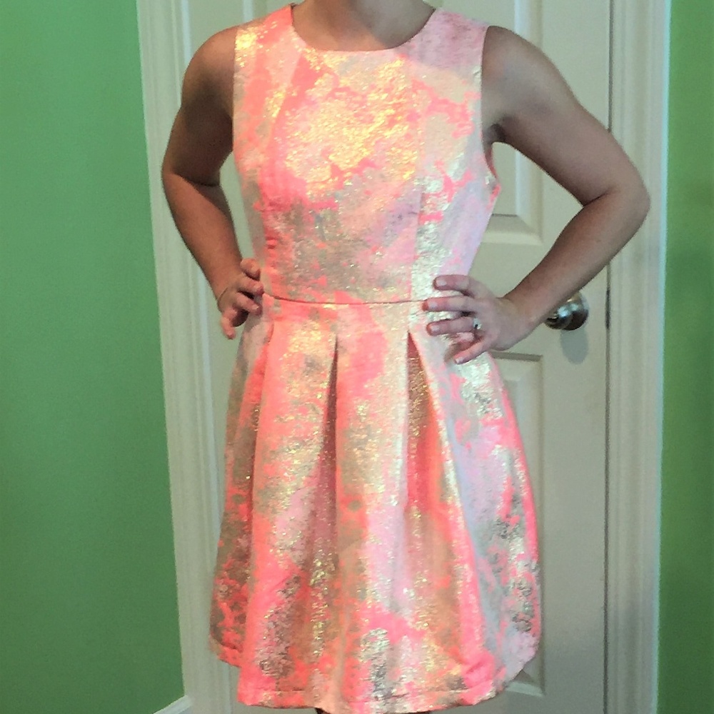 Pink and Gold Cocktail/ party dress